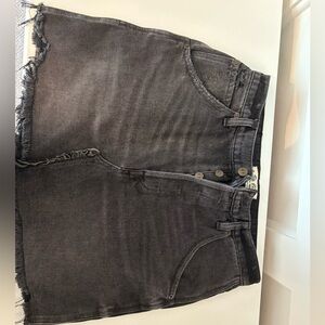 Free People Gray Mini Skirt Chic and Modern